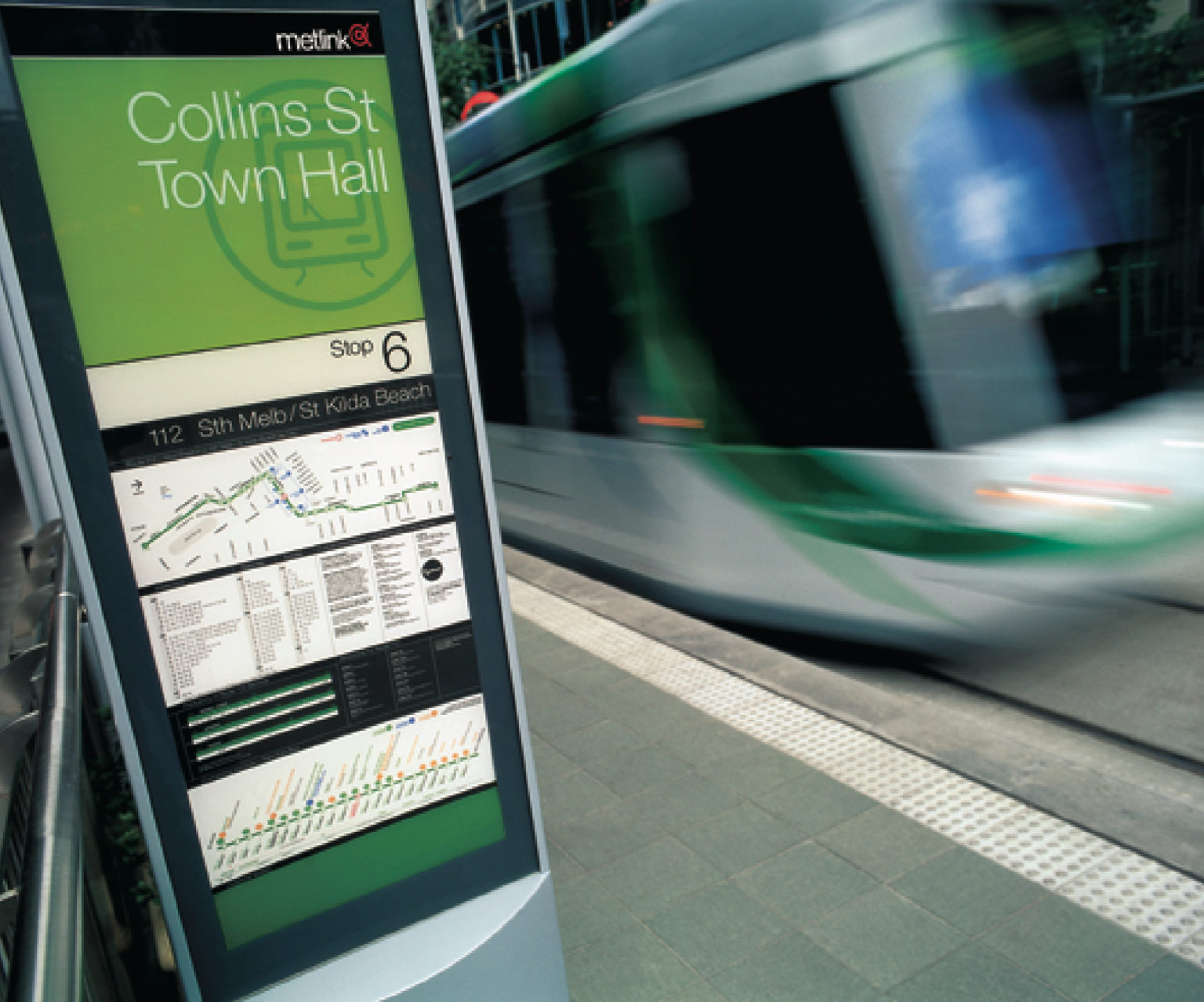 Moving tram