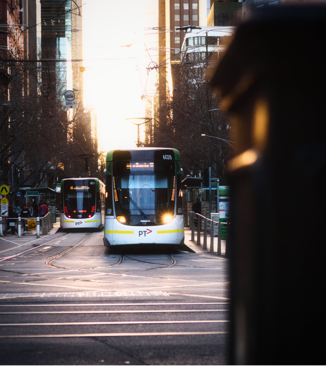 Tram least stop