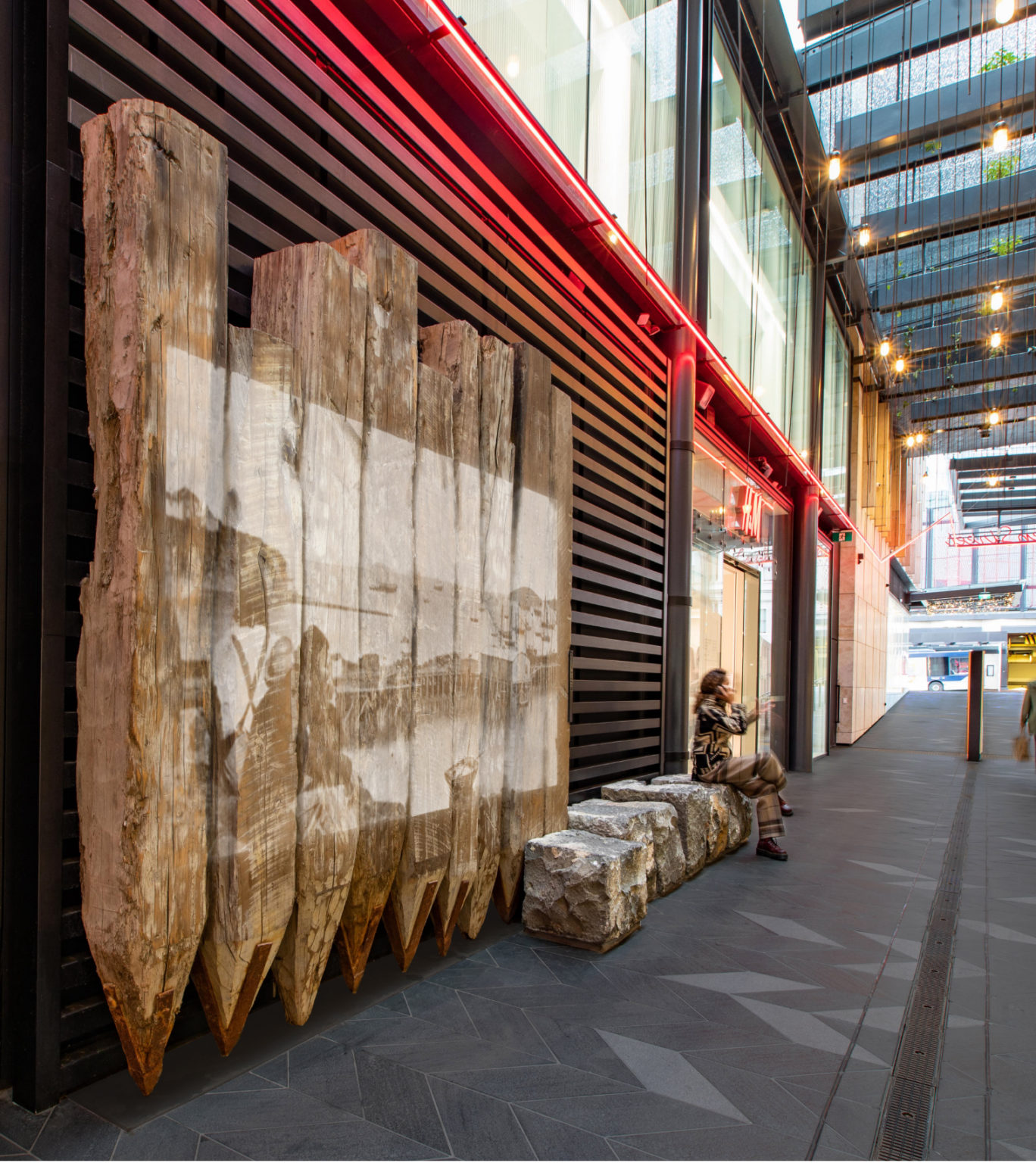 Commercial Bay Historical Wall