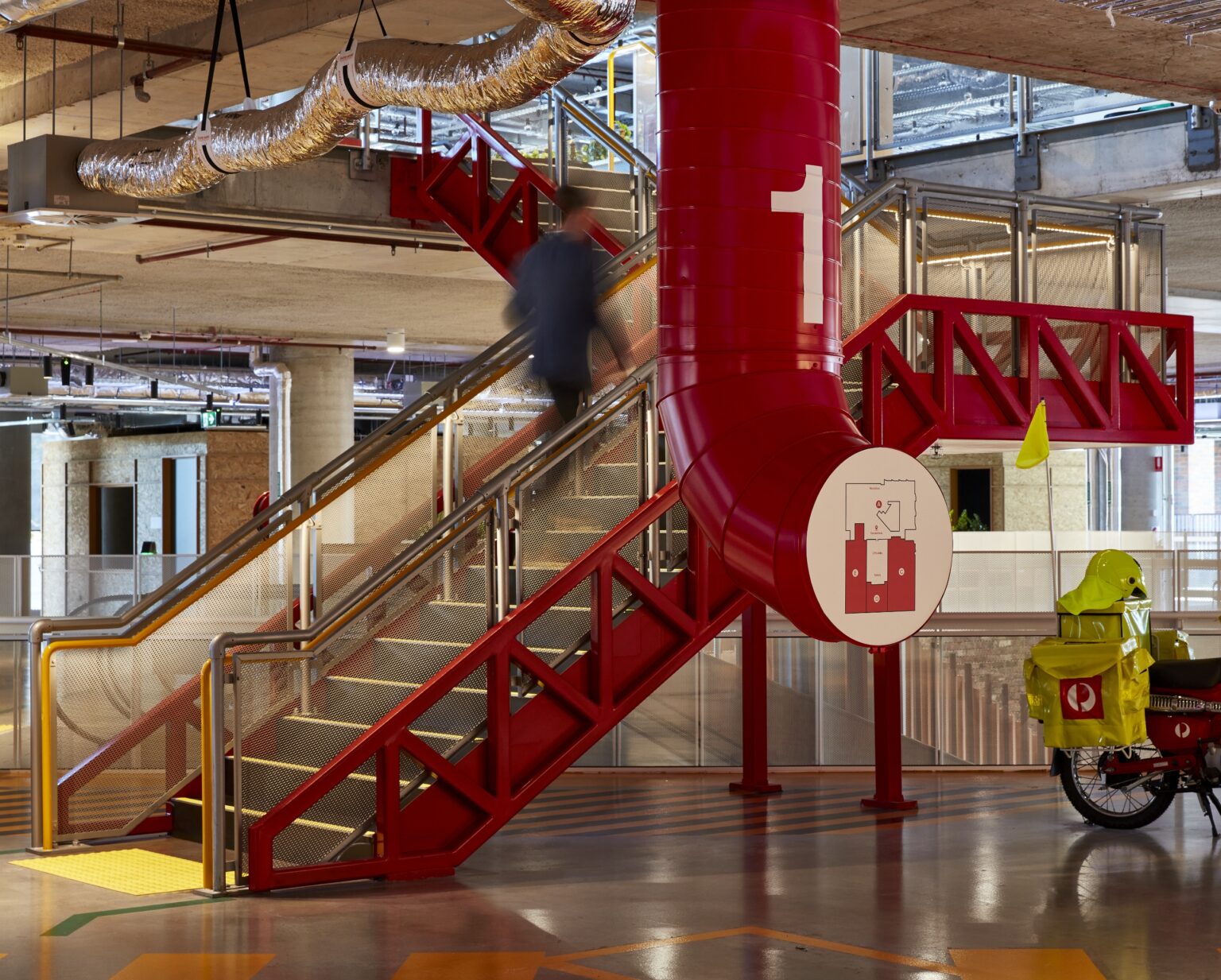 Australia Post Support Centre Map Level Tubes