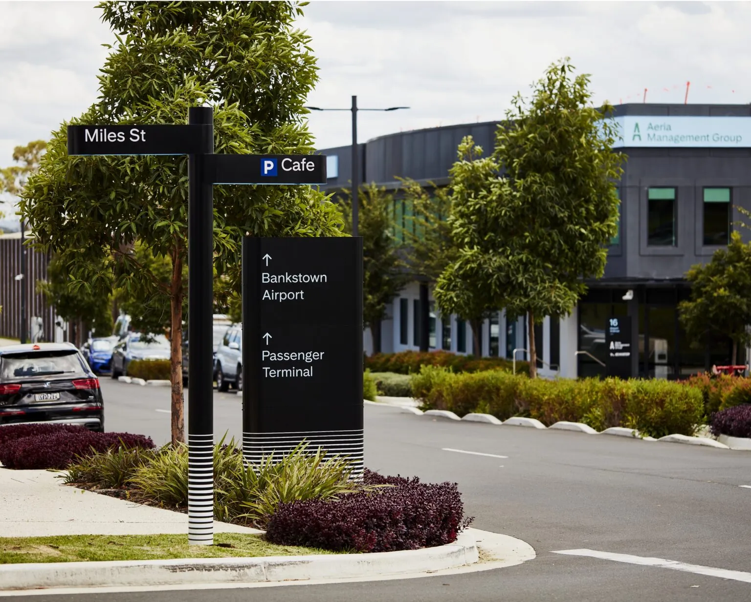 Aeria Bankstown Airport Signage and Wayfinding Strategy and Design