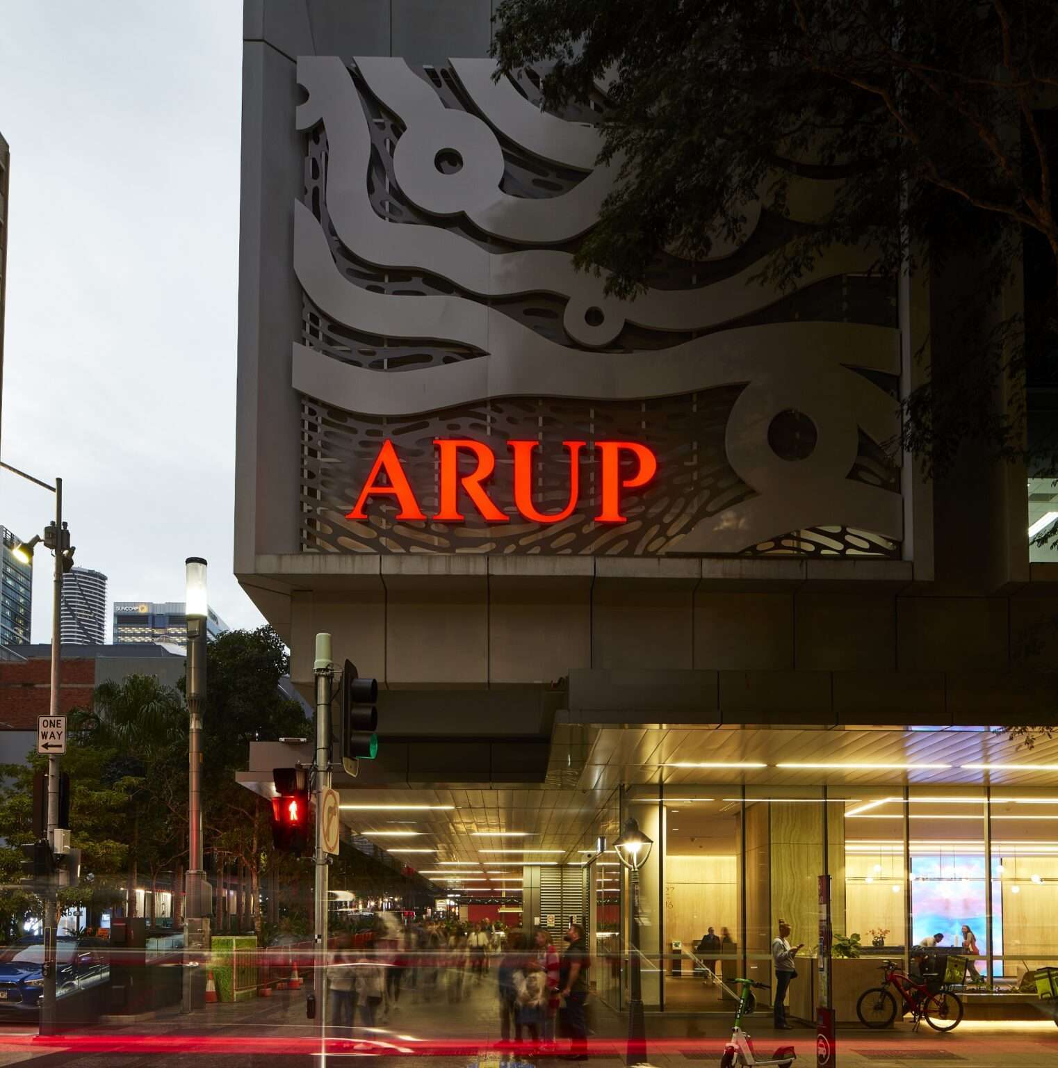 Arup Brisbane Workplace Fascade First Nations Signage Design